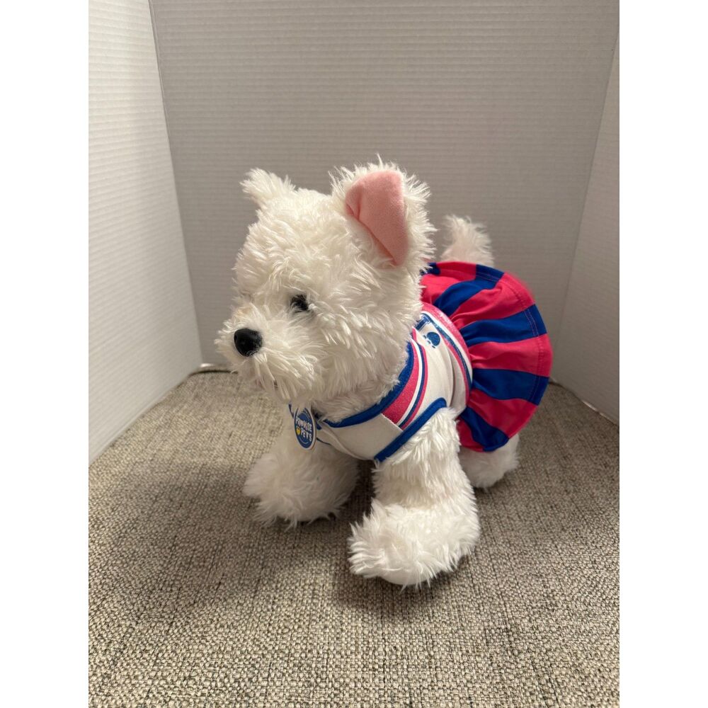 Build A Bear Promise Pets West Highland White Terrier Dog Stuffed Plush & Outfit